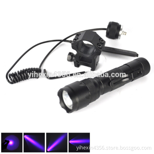 Customized Purple Light Rechargeable UV Flashlight